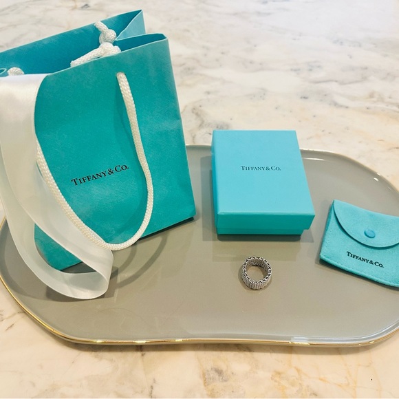 Tiffany & Co. Jewelry - Retired Design- Tiffany & Co. Silver Mesh Ring